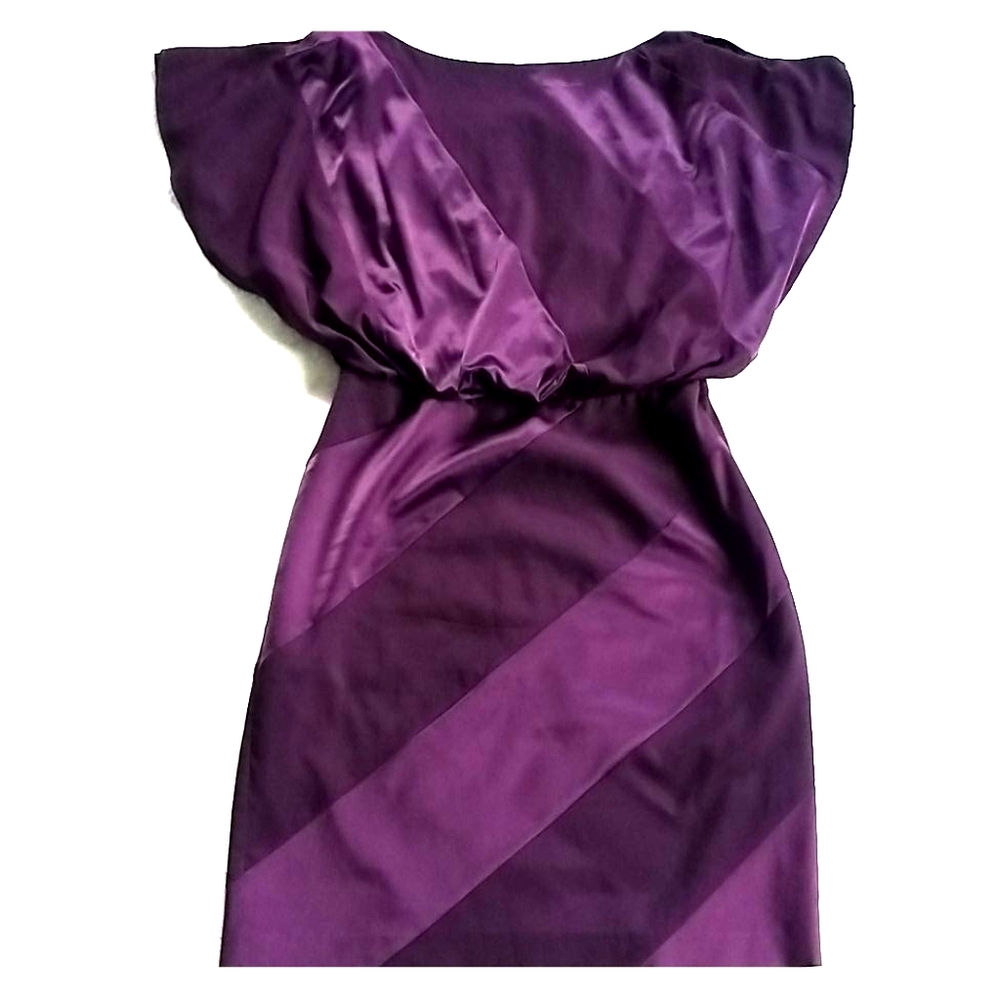 Jessica Simpson Purple Butterfly Sleeve Dress